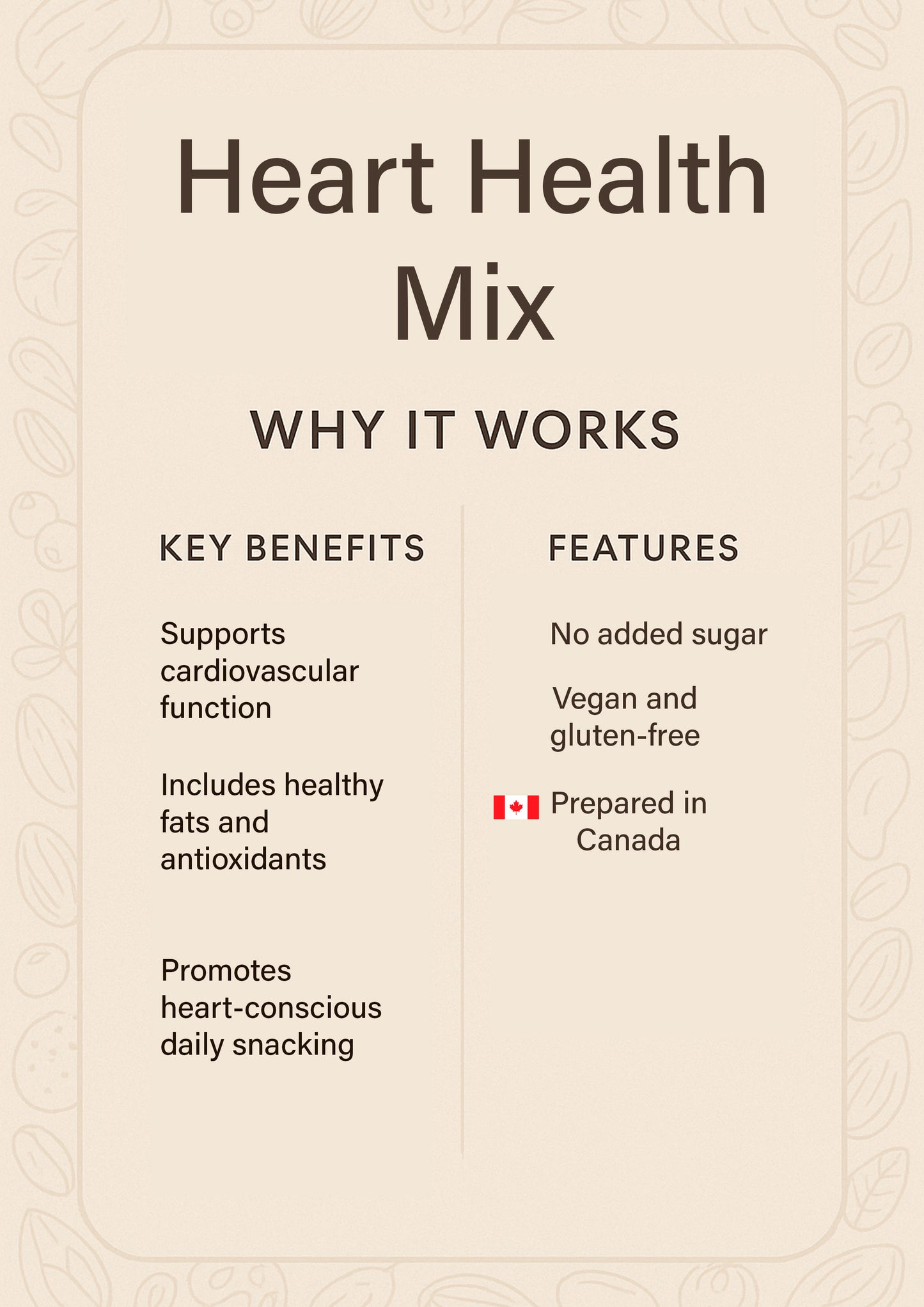 Heart-Conscious Snack Mix – Almonds, Blueberries, Seeds & Dark Chocolate