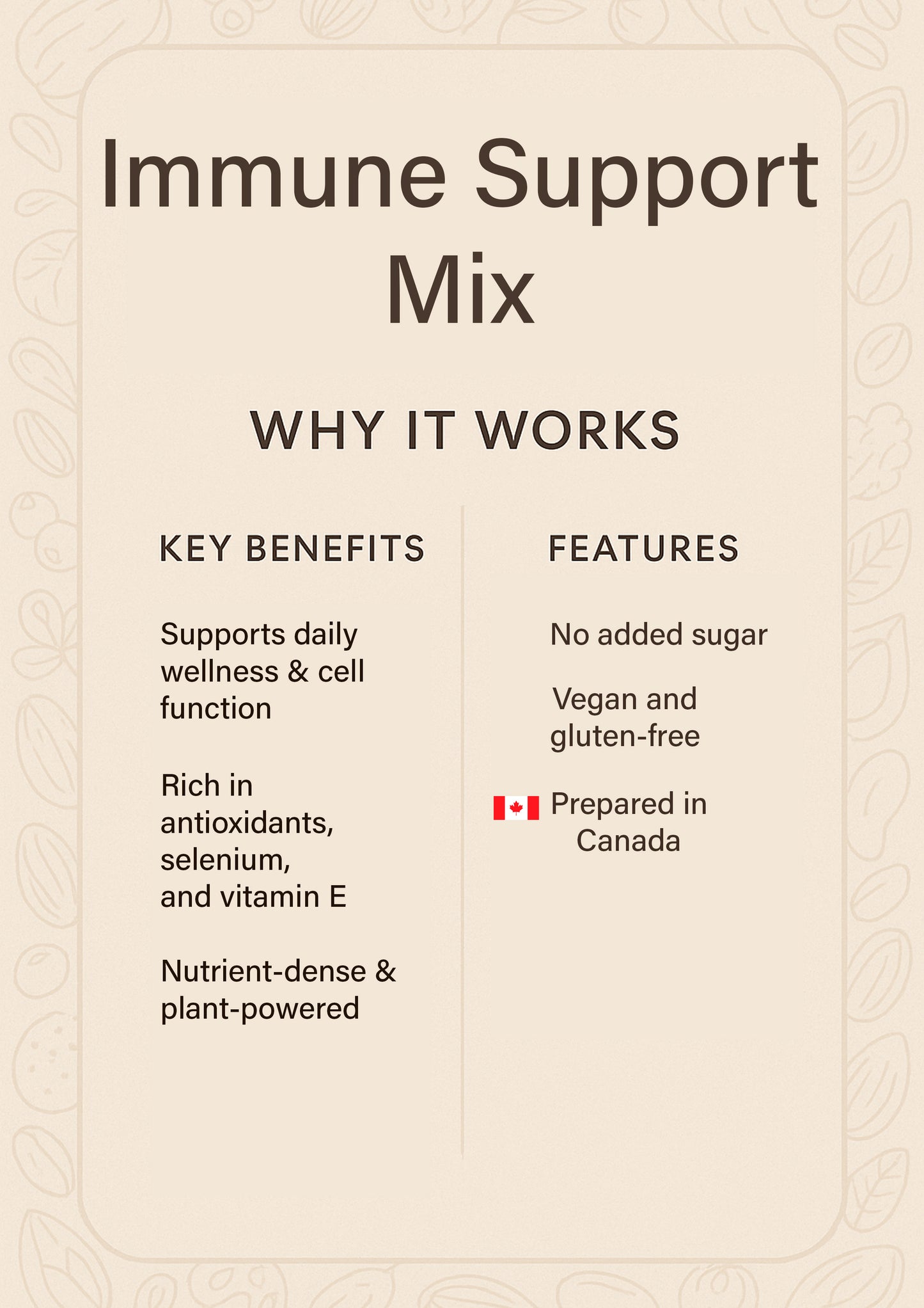 Immune Support Mix – Blueberries, Brazil Nuts & Antioxidant Snack