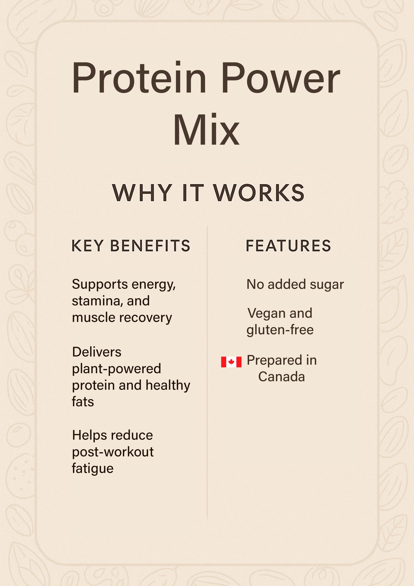 Protein Power Mix – Mango, Brazil Nuts & Plant-Based Fuel Snack