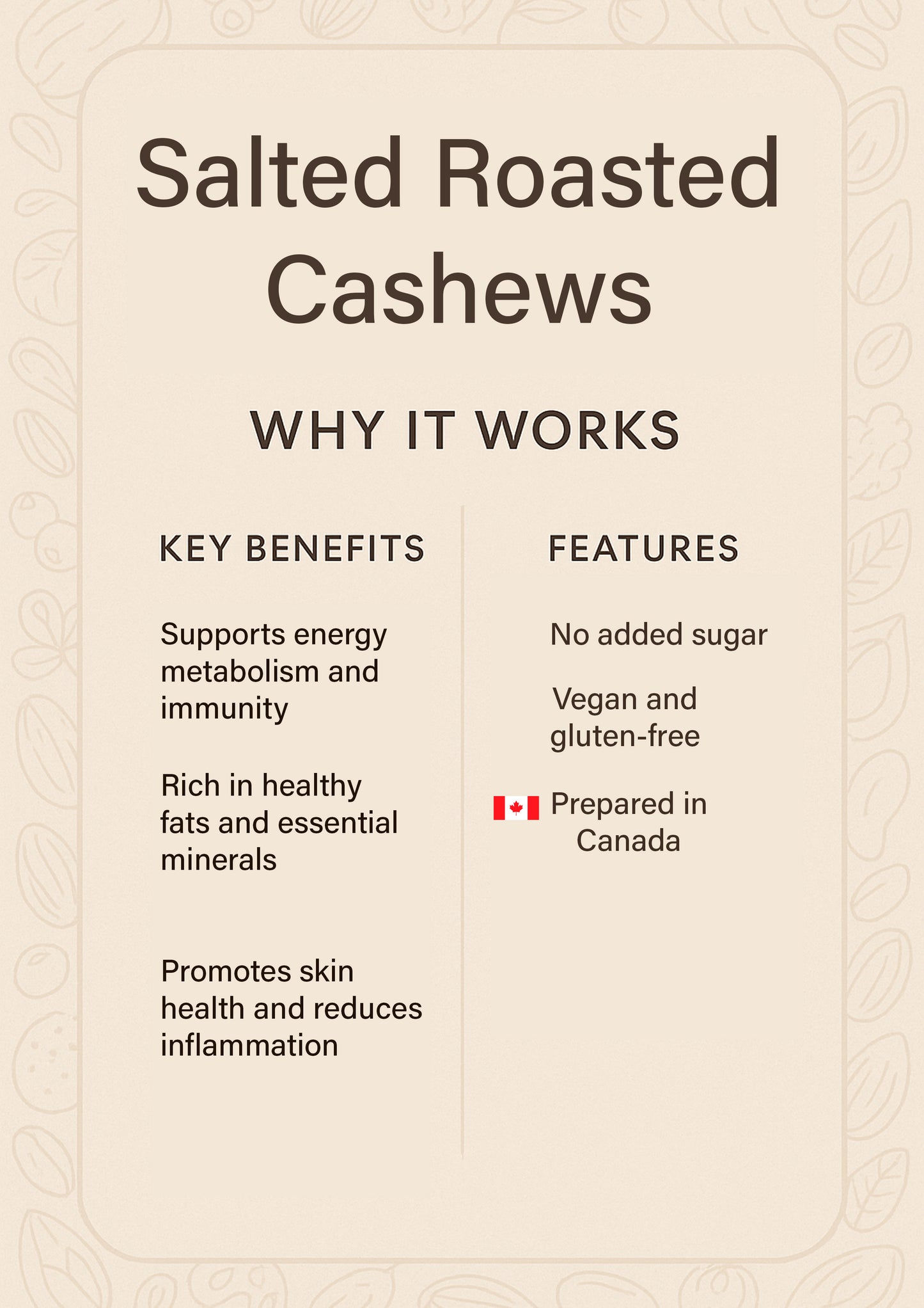 Salted Roasted Cashews – Creamy, Conscious Plant-Based Snack