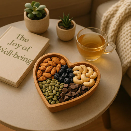 Heart-Conscious Snack Mix – Almonds, Blueberries, Seeds & Dark Chocolate