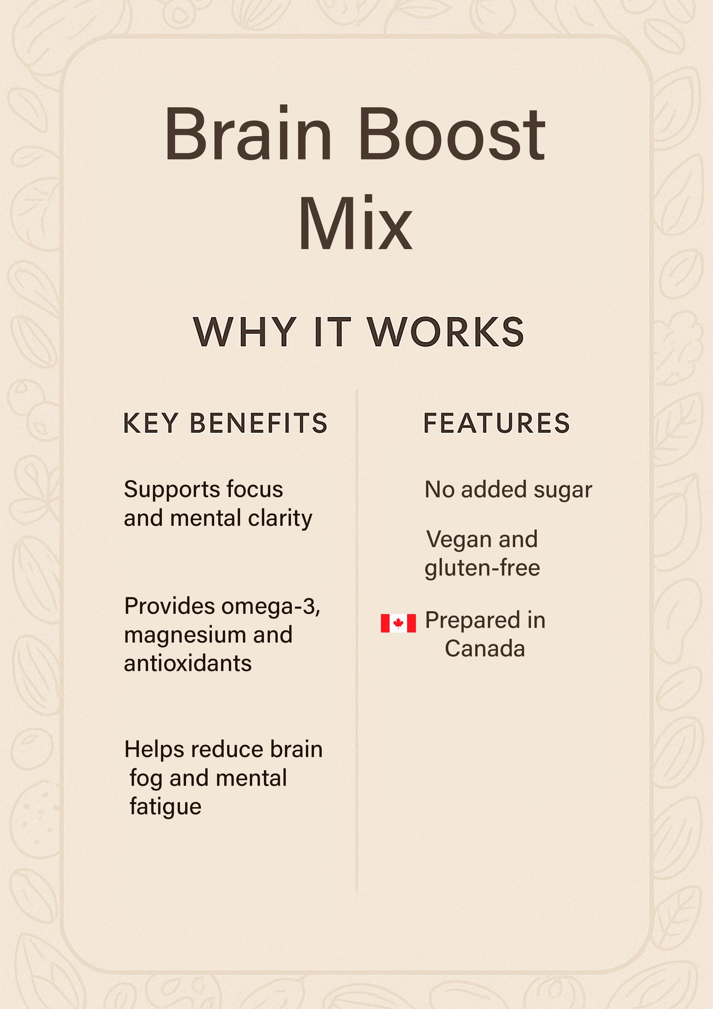 Brain Boost Mix – Walnuts, Blueberries & Focus-Friendly Snack