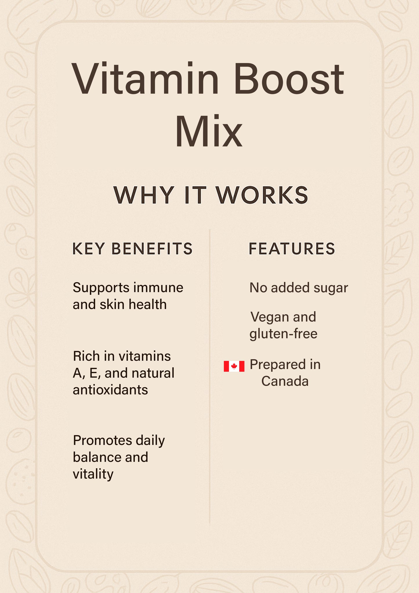 Vitamin Boost Mix – Goji Berries, Walnuts & Micronutrient-Rich Snack